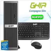 Ghia Compagno Slim / Intel Pentium G4400 Dual Core 3.30 Ghz / 4 Gb RAM / 500 Gb / Sin Sistema Operativo