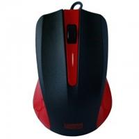 MOUSE INALAMBRICO, COLOR NEGRO CON ROJO 2.4GHZ DE FRECUENCIA 800 1200 Y 1600 DPI GI15MWNEG-ROJO