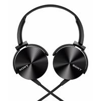 AUDIFONO TIPO DIADEMA SONY ZX-450, MANOS LIBRES, PLEGABLES OREJERAS GIRATORIAS Y CARCASA DE ALUMINIO MDR-ZX450/B