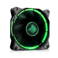 VENTILADOR GAMING EAGLE WARRIOR HALO PARA GABINETE/ 12CM/ TUBO DE LED/ VERDE/ CONECTOR 4 PINES ACLEDFANHALO3EGW