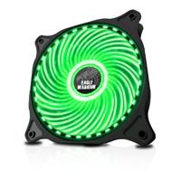 VENTILADOR GAMING EAGLE WARRIOR PARA GABINETE 12 CM  / 33LED / VERDE / ACLEDFAN33G03EGW