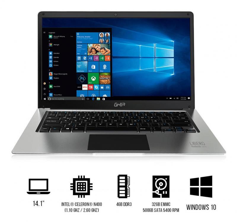Laptop Ghia Libero E NOTGHIA-237 - 14.1" - Celeron N4000 1.1GHz - 4GB - 32GB - Windows 10 Home
