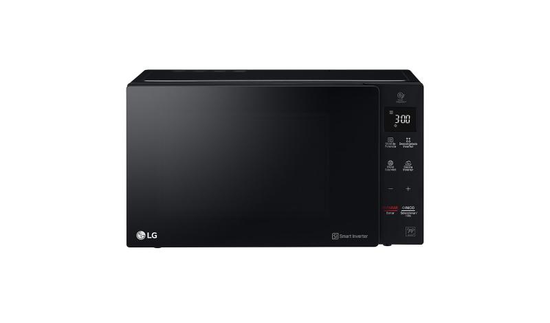 Horno de Microondas LG MS1536GIS NeoChe 1.5 pies Negro con EasyClean y Smart Diagnosis