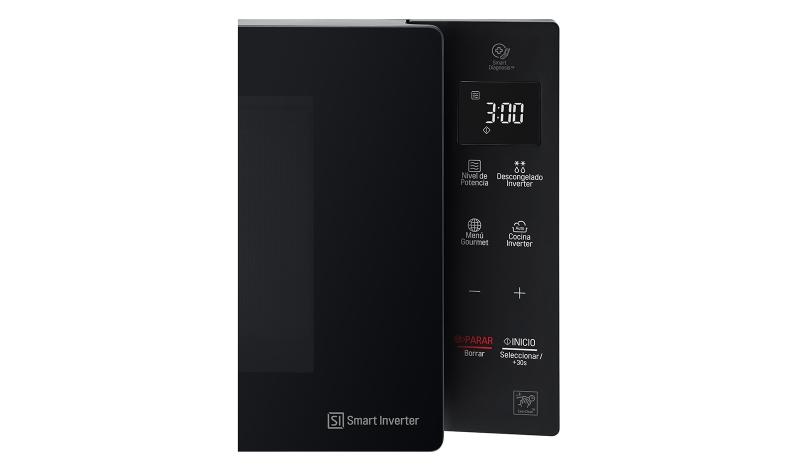 Horno de Microondas LG MS1536GIS NeoChe 1.5 pies Negro con EasyClean y Smart Diagnosis