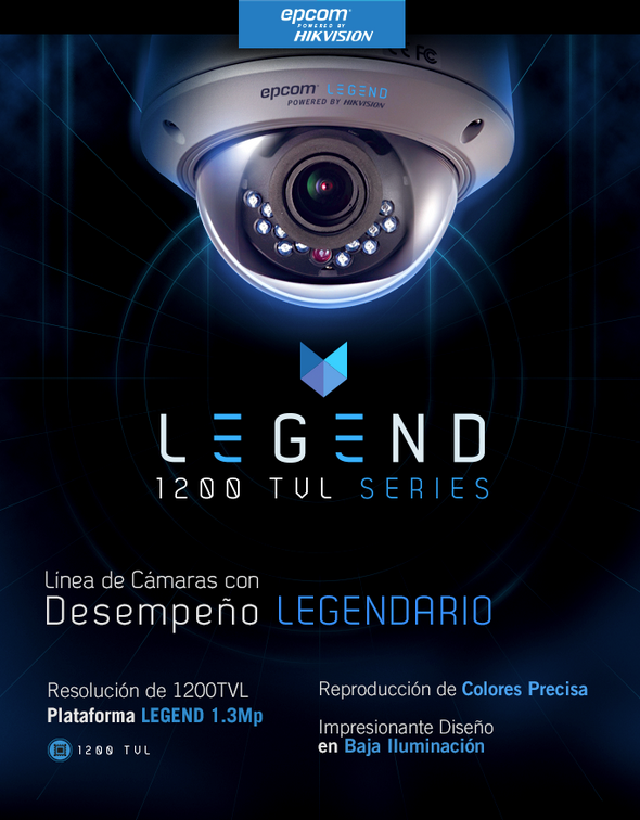 Domo Interior y Exterior Varifocal Antivandálico 1200TVL LEGEND, IR Inteligente de Alta Potencia, dWDR, 3D-DNR