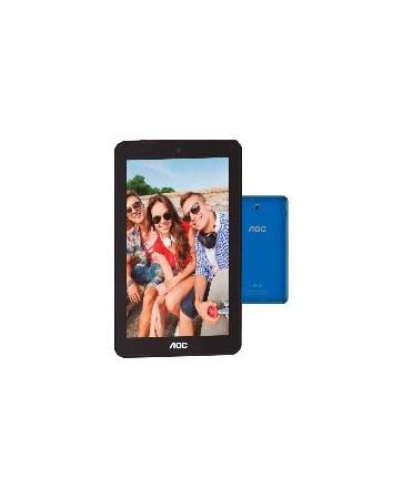 TABLET AOC 7 / A726-B / IPS LCD CAPACITIVA / COLOR AZUL / ANDROID 6.0.1 / INTEL QUAD CORE 1.3 GHZ / RAM 1GB / 8GB / MICRO SD / MICRO USB / CAM 2MP 0.3MP / WIFI / RESOLUCION 1024 X 600 A726-B