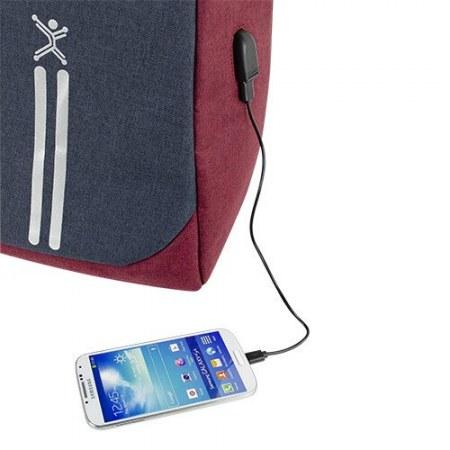 MOCHILA ANTI-ROBO 15.6" (ROJA) . PC-083498