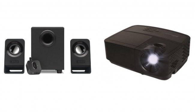 Proyector InFocus In114xv, 3400 Lúmenes, 1024x768, HDMI, VGA, Negro + Bocinas Logitech Z213, 2.1 Canales, 3.5mm, Negro
