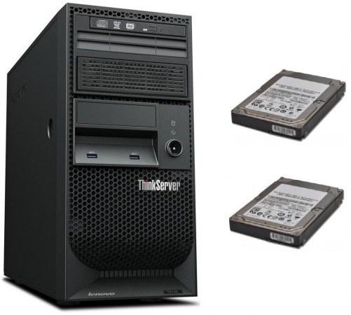 Kit Servidor Lenovo ThinkServer TS150, Intel Xeon E3-1225 V6, 16GB, 2x2TB, DVDRW, Sin Sistema Operativo