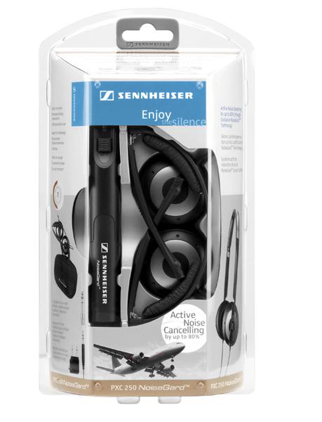 Audifonos PCX 250 Sennheiser Portatiles de Viaje con tecnologia Noiseguard