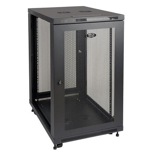 Gabinete Tripp Lite SmartRack 24U Rack para Servidores de Profunidad Estándar, con Puertas y Paneles Laterales - Ancho 600 mm - Profunidad 1050 mm - Altura 24U - Capacidad de 1360 kg