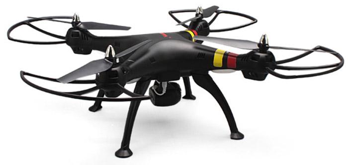 Drone Syma Quadcopter X8C, bateria recargable, 2.5Ghz, Camara HD, 360 grados, Color Negro.