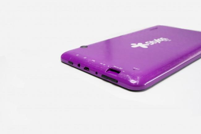 Tablet Stylos Taris DC 512Mb 8Gb Android 4.4 2 cámaras .03mpx 7" Tft LCD Morada