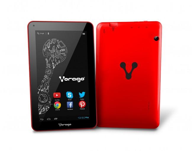 TABLET VORAGO PAD-7 7" AND4.4 QUADCORE RAM512MB 8GB DUALCAM NO HD ROJO