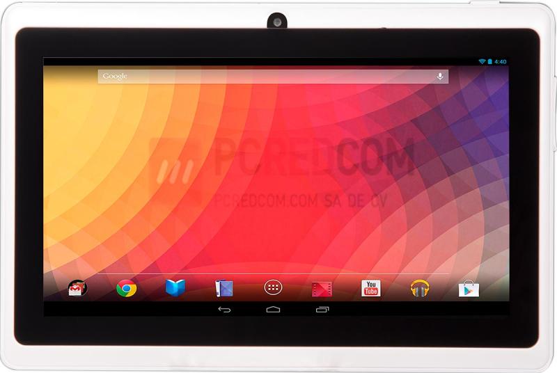 Tablet 7 con Android 4.2, Wi-Fi, 2 Cámaras, Pantalla Multi-touch de 7" con 4 GB, micro Sd, Blanca