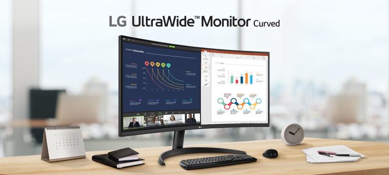 Monitor curvo LG UltraWide QHD de 34"